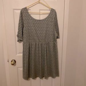 Maurice’s grey lace skater dress